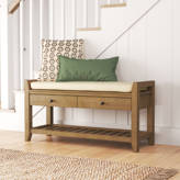Mistana™ Eaker 100% Cotton Upholstered Storage Bench & Reviews | Wayfair