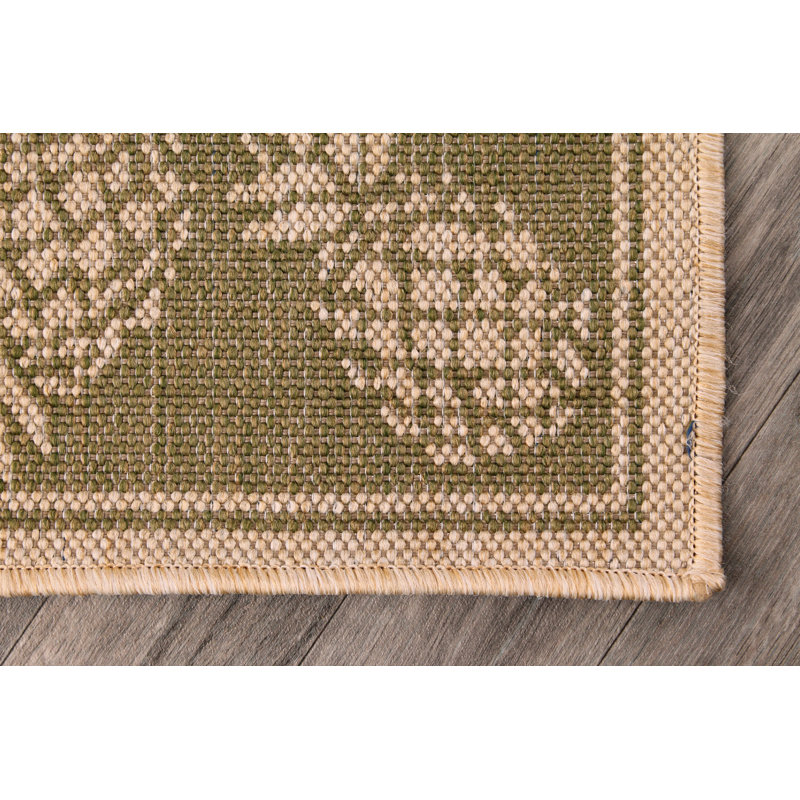 Hillside Floral Flatweave Indoor / Outdoor Area Rug, Rectangle 80 x 150cm