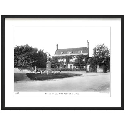 Mildenhall, War Memorial 1925 by Francis Frith - Single Picture Frame Print