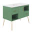 Ensemble de meuble-lavabo 36 po avec lavabo en résine, une porte, 2 tiroirs, 2 compartiments de rangement