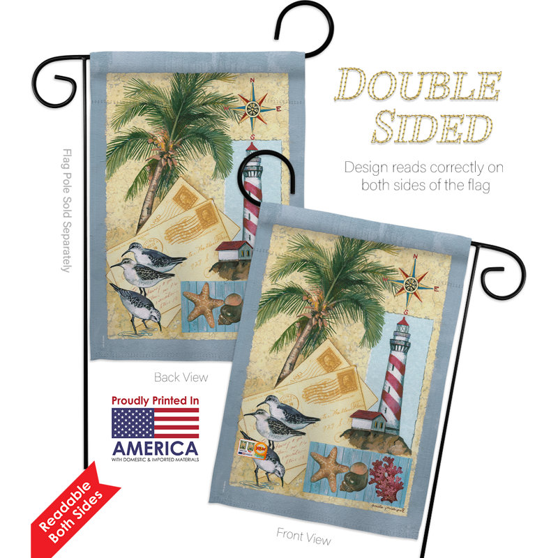 Double Sided 18.5'' H x 13'' W Polyester Flag Set