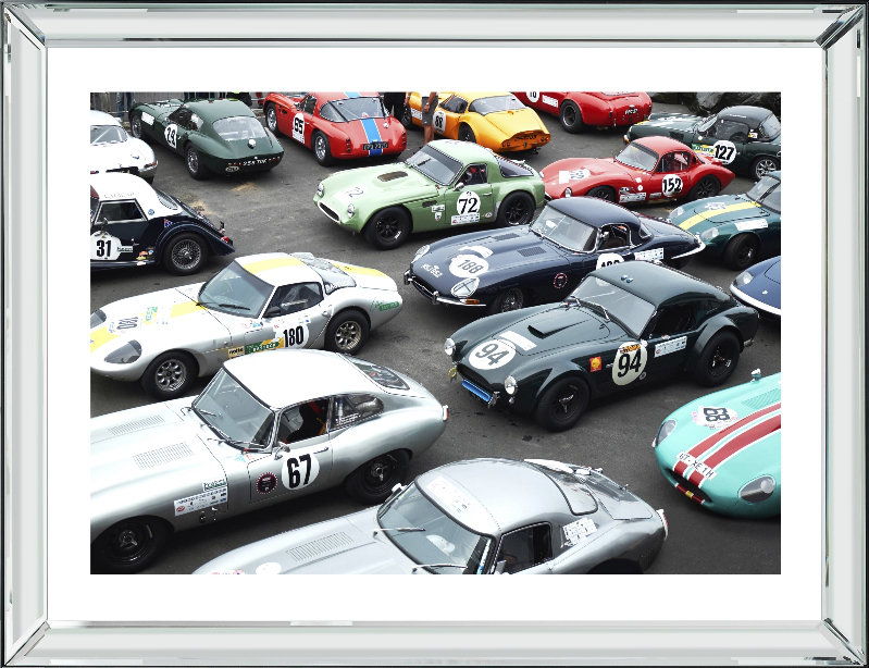 Vintage Car Rally - Print on Wood