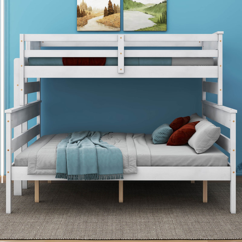 Jeann Kids Bunk Bed, Twin XL over Queen, White