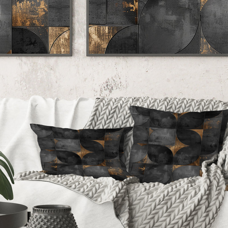 Glam Geo Patterns - Coussin Glam, H 18 po x l 18 po