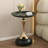 Side Table Round Black Luxury