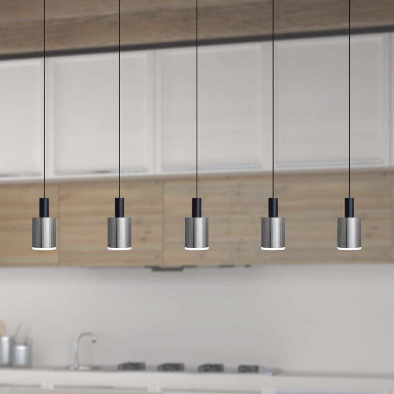 Essoura 5 - Light Kitchen Island Pendant, Black/Nickel
