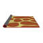 Tapis décoratif abstraite brun/jaune-1526828979