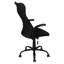 Chaise de bureau moderne et ergonomique, hauteur réglable et pivotante, filet noir et métal, avec dossier, hauteur, filet