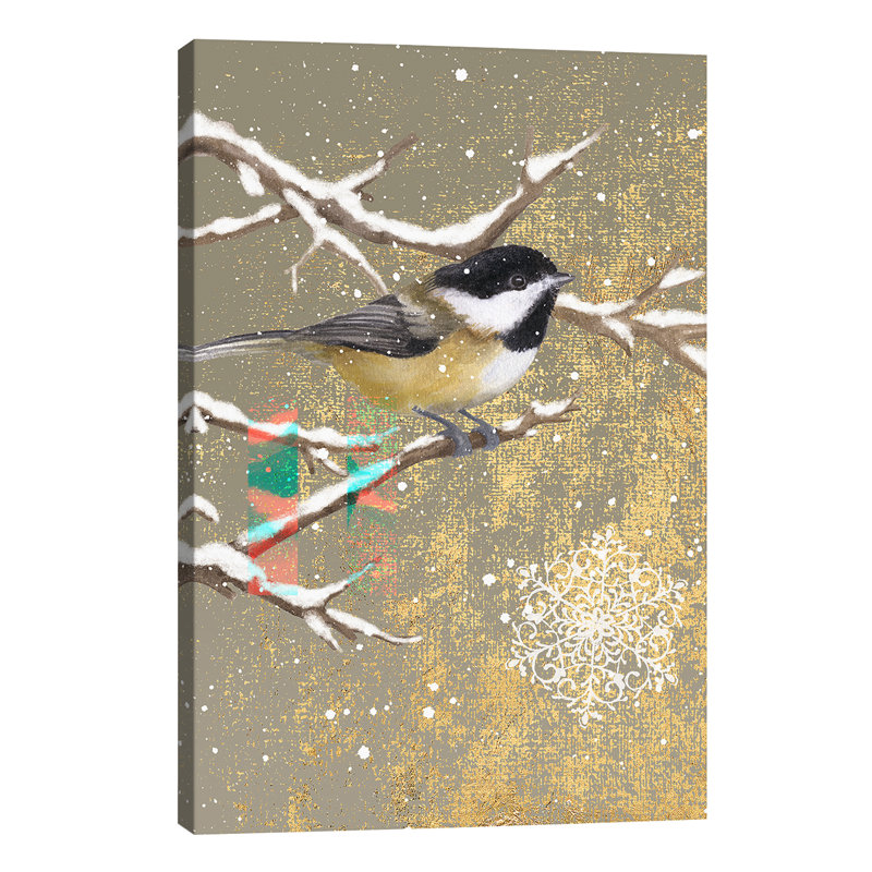 Chickadee 1 Piece Wrapped Canvas Wall Art, 66.04 cm H x 45.72 cm W x 3.175 cm D