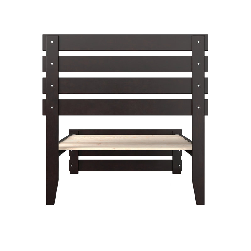 Jaqson Slat Bed, Espresso, Extra-long Twin