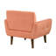 Siège contemporain orange, contenu à 100%, hauteur des pieds 8,5 po, poids de 47 lb, fauteuil de 1 pièce, pieds en bois massif, profondeur de siège de 22 po-216222000