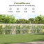  Dog Kennel With Storage Silver Galvanised Steel Pet Enclosure Housing