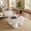 Table basse moderne en forme de nuage avec pieds sphériques, pour animaux de compagnie et enfants, conception peu encombrante-462445597
