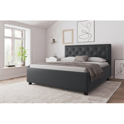 Upholstered Bed with Mattress