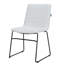 Chaise d'invité de bureau en cuir / polyester Lagan-1314206495