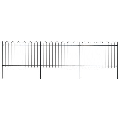 Celinda Black Metal Fence Panels Included