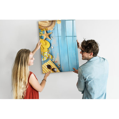 Magnetic Glass Photo Memo Board