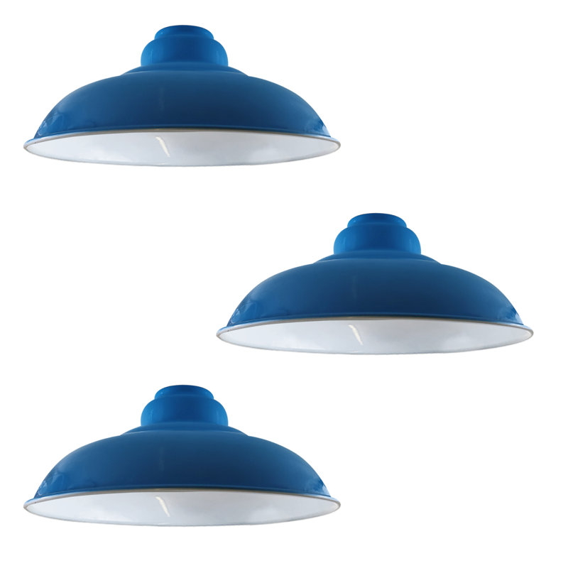 Violetta 13.5cm H Metal Bell Lamp Shade ( Uno ), Light Blue