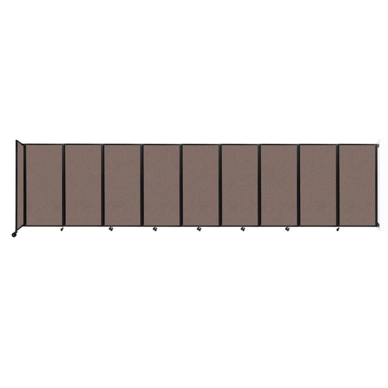 11 - Cloison pliante à panneaux, Latte, 9, H 72 po x l 300 po x P 12 po