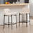 33.5'' H Counter Stool with Curved Back and Metal Frame (Set of 2)-284126005