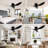 40-Inch Flush Mount Low Profile Ceiling Fan Without Light with Remote Control, 6-Speed Quiet Reversible DC Motor
