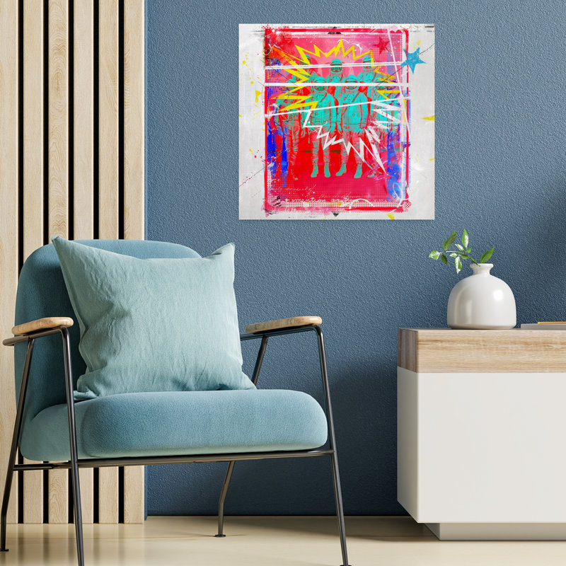 Austronatus abstrait, paysage urbain contemporain, H 18 po x l 18 po