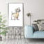 «Happy Doggie», reproduction de peinture à l'aquarelle-31936238-31936917