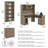Shelonda 4 Piece Computer Desk Office Set-1768785920