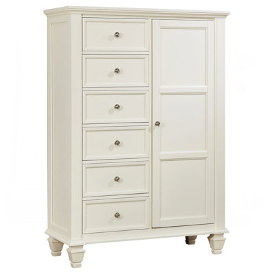 Vallauris Cream White 8-Drawer Chest