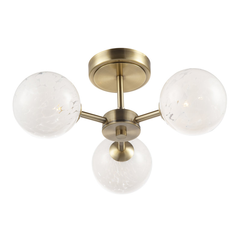Flush Mount, Antique Brass