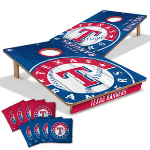 YouTheFan MLB Professional Wood 2’ x 3’ Cornhole Game w/ Logo Bags