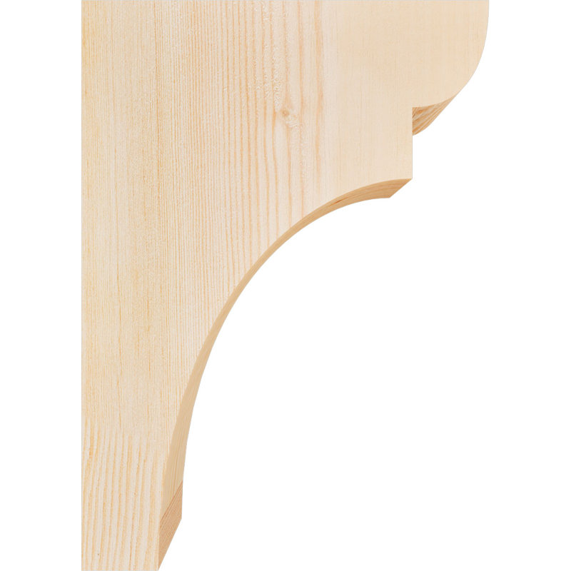 Yorktown Corbel, H 14 po x l 3,5 po x P 10 po, Sapin de Douglas, Lisse