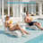 2PCS Outdoor Chaise Lounge, In-Pool Chaise Lounger (Set Of 2)-56405416