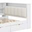 Lit plateforme en bois avec tablettes de rangement, tiroirs, station de charge, DEL, bureau et tête de lit tapissier-1547980870-1547980873