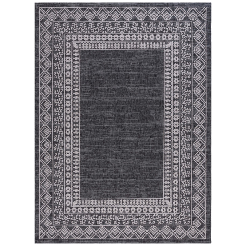 Tapis d'intérieur / extérieur Amedee Performance Southwestern, Rectangle 8 pi x 11 pi