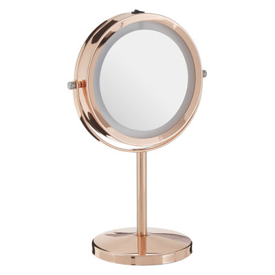 Flat Freestanding Makeup / Shaving Mirror