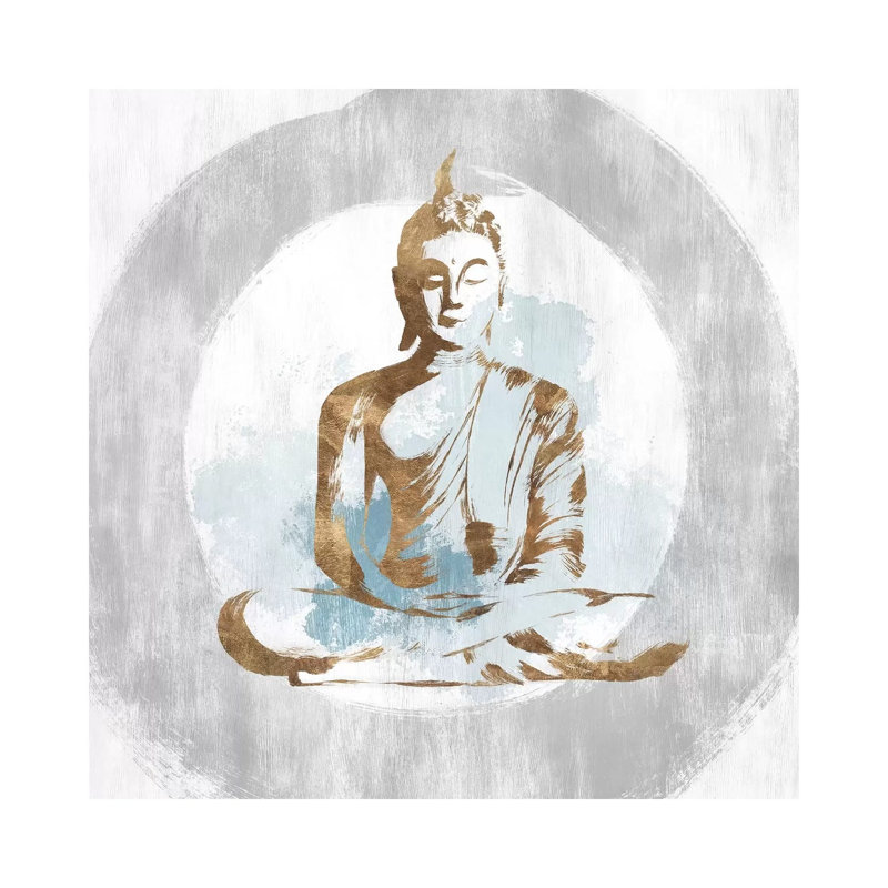 «Buddhist II» par Isabelle Z - impression d'art graphique, Aucun mat, Toile tendue, H 12 po x l 12 po x P 0,75 po