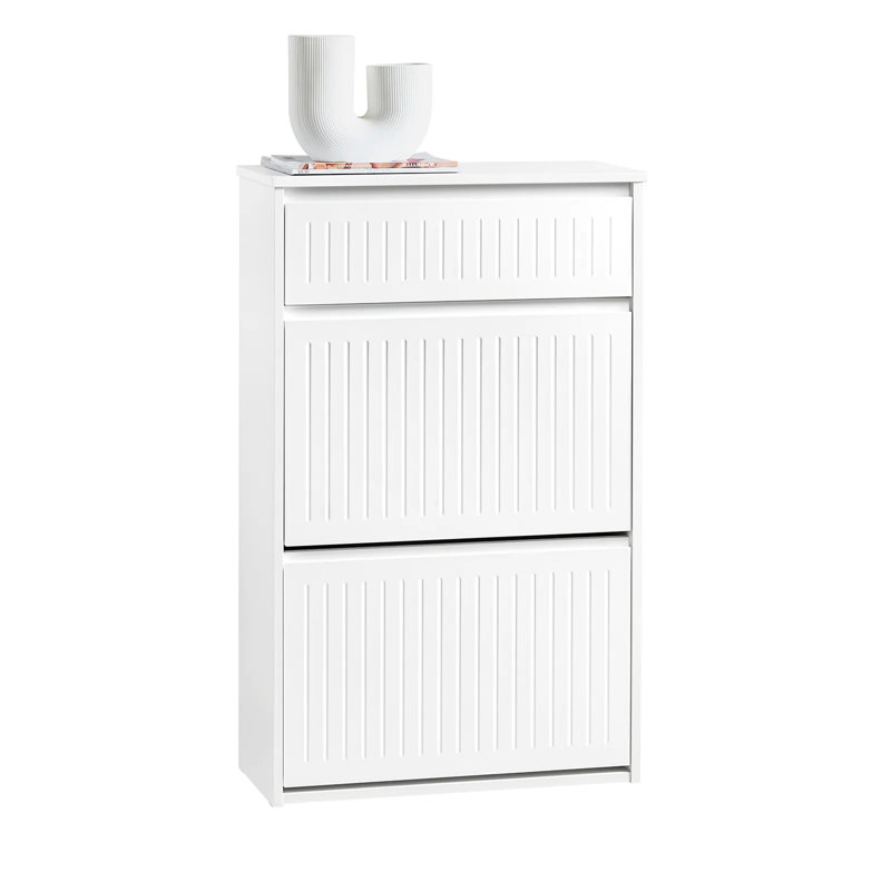 Shoe Storage Cabinet, White