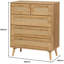 Anisjon & Rattan 3+2 Drawer Chest Of Drawers-1991569637