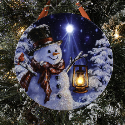 Enchanted Snowman LED Ornament