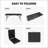 6Ft Portable Folding Table, High Load Bearing, Waterproof And Durable For Camping, Picnics, And Parties-654818843-654818846