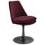 Lippa Upholstered Swivel Dining Chair In Black Light Grey-105239764-105239767