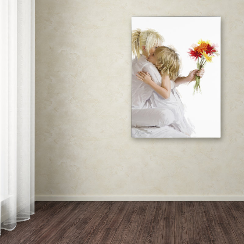 Mother and Daughter Gallery-Wrapped Canvas Art, 24x32-Inch