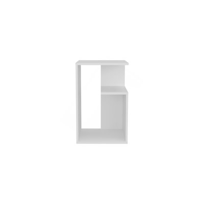 25" High 3-Tier Side Table - White