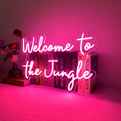Welcome To The Jungle 24" LED Neon Sign