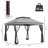 Outsunny 11' X 11' Pop Up Canopy, Outdoor Patio Gazebo Shelter With Removable Zipper Netting, Instant Event Tent W/ 114 Square Feet Of Shade And Carry Bag For Backyard, Garden, Light Gray-124670130