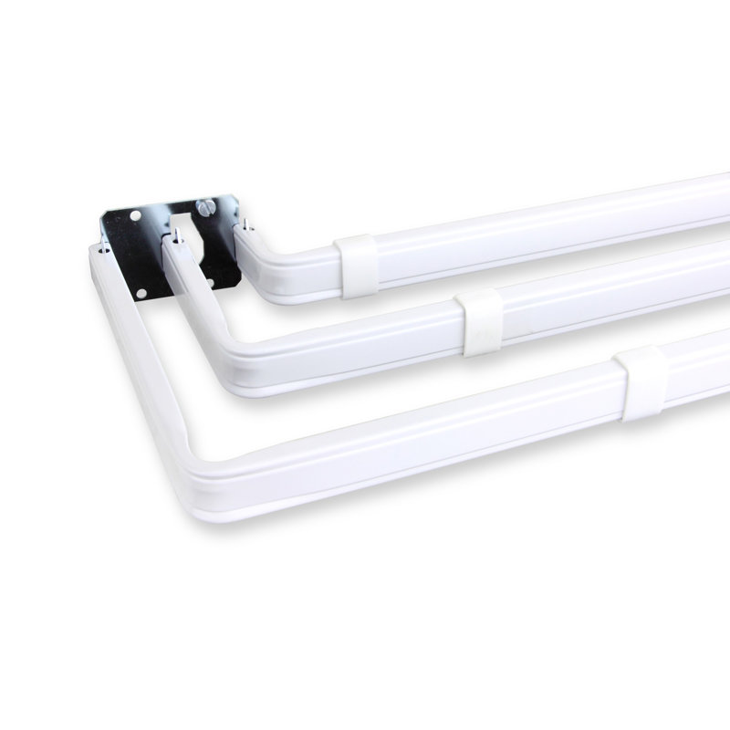Tringle à rideaux triple réglable Benninger, l 84 po à 120 po