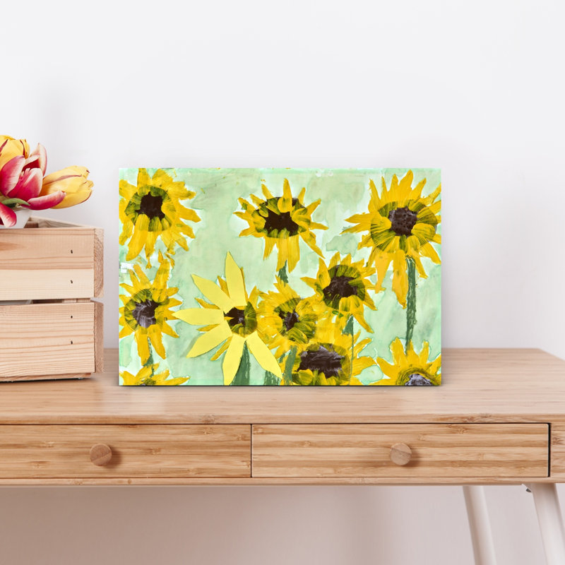Tournesol jaune gai et classique, H 12 po x l 18 po