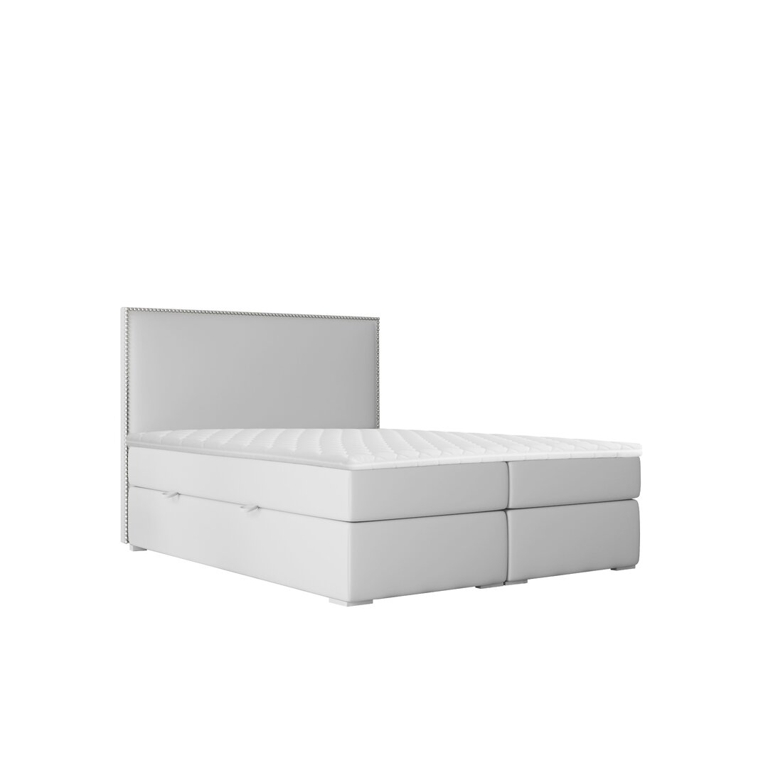 Boxspringbett Keturah mit Topper und Bettkasten