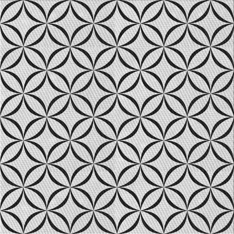 Geometric Indoor Rug, Square 3'